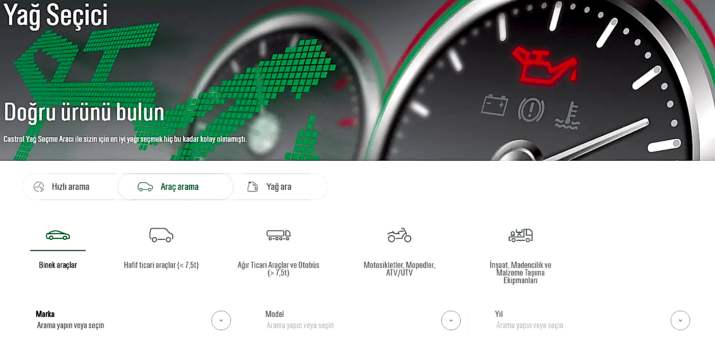 Castrol Yağ Seçici Nedir? Nasıl Kullanılır?